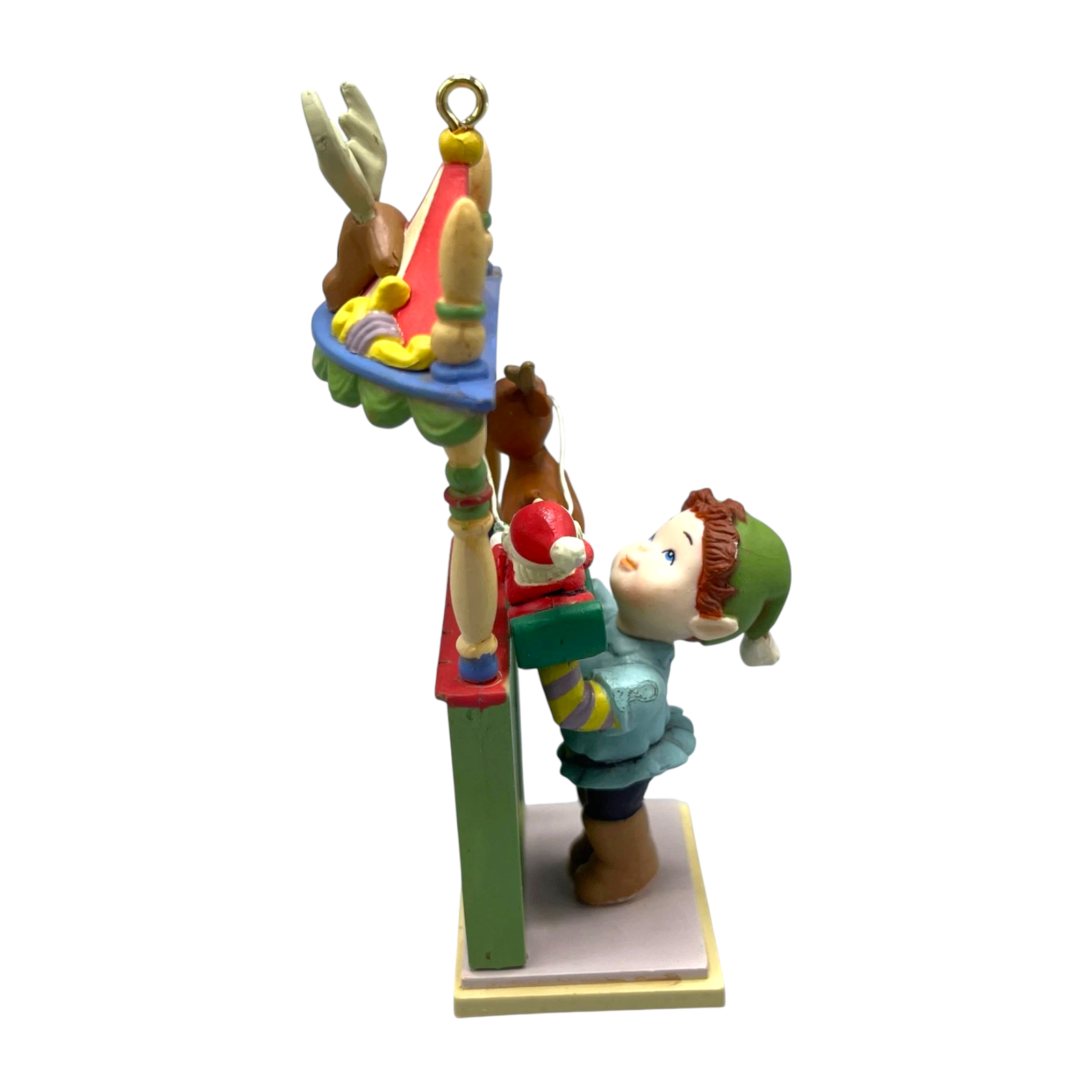 1989 "Ye Olde Puppet Show" First in the "Yuletide Faire" Series Enesco Ornament (Santa Claus) 562939