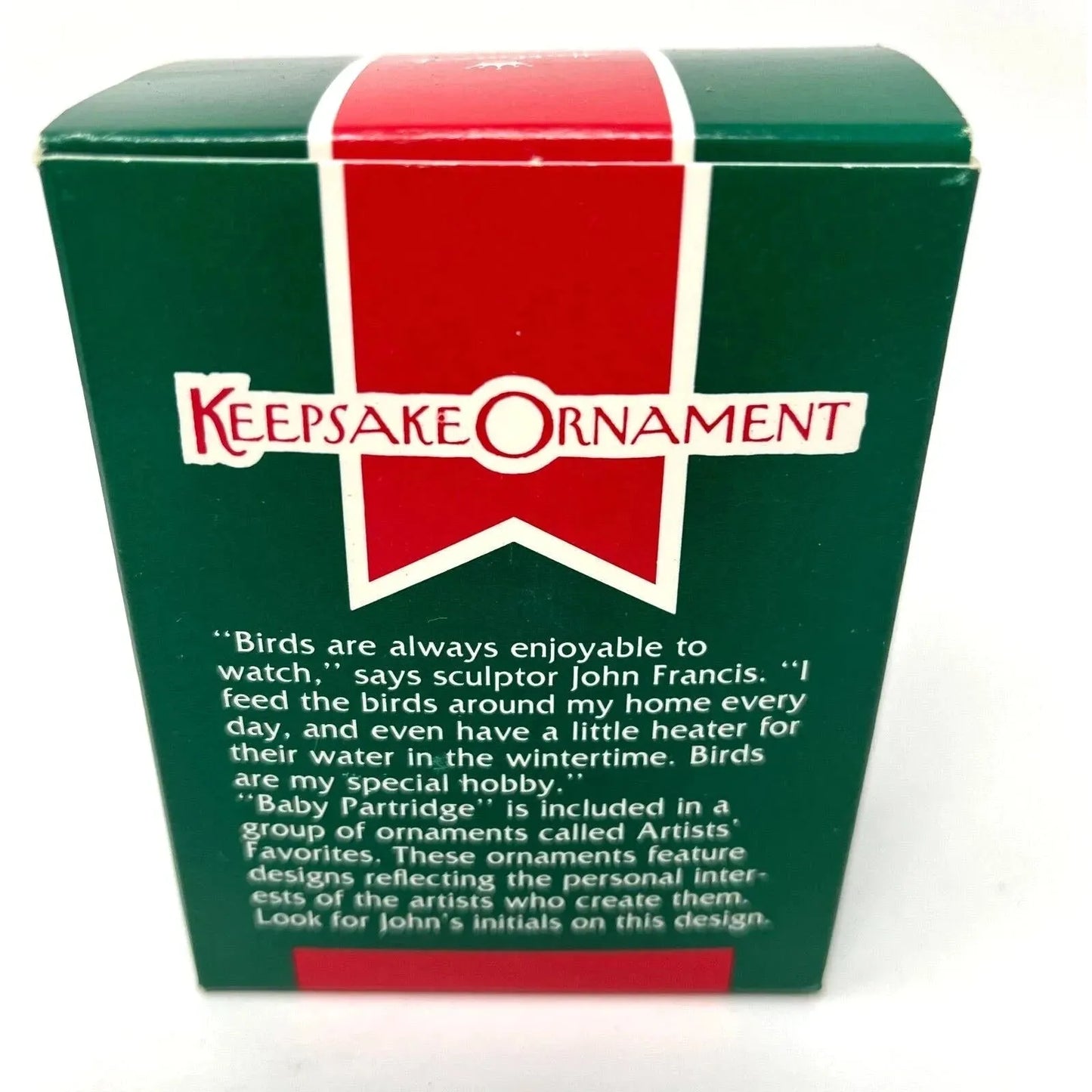 1989 Baby Partridge Hallmark Ornament (Bird) QX4525