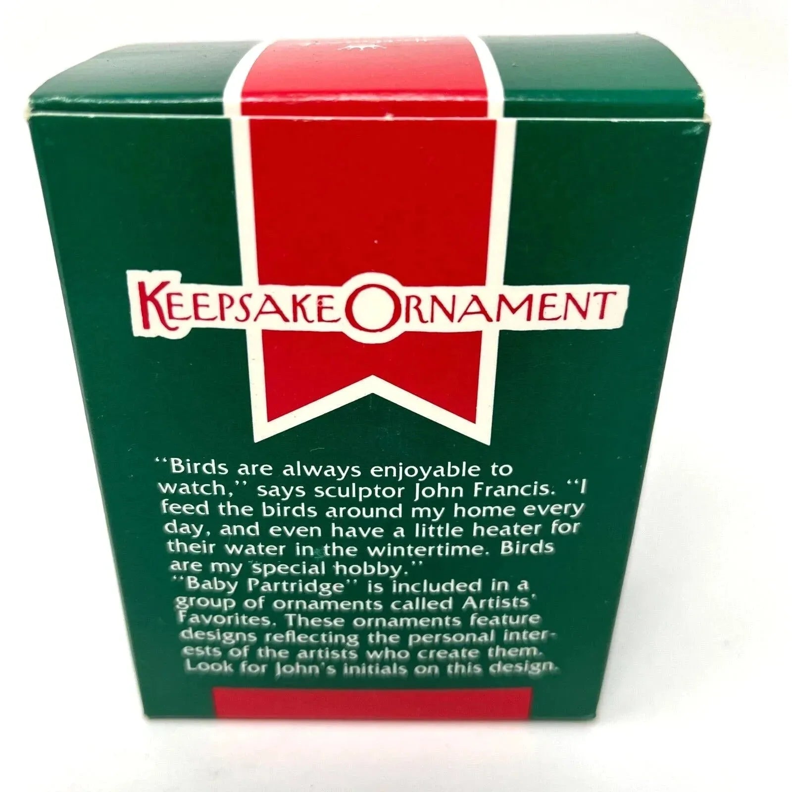 1989 Baby Partridge Hallmark Ornament (Bird) QX4525