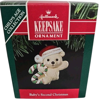 1989 Baby's Second Christmas Hallmark Ornament (Baby's Second Christmas) QX4897