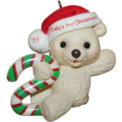 1989 Baby's Second Christmas Hallmark Ornament (Baby's Second Christmas) QX4897
