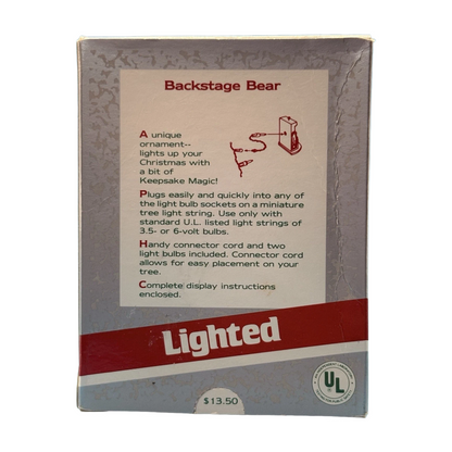 1989 Backstage Bear Hallmark Ornament (Teddy Bear) QLX7215 Image6