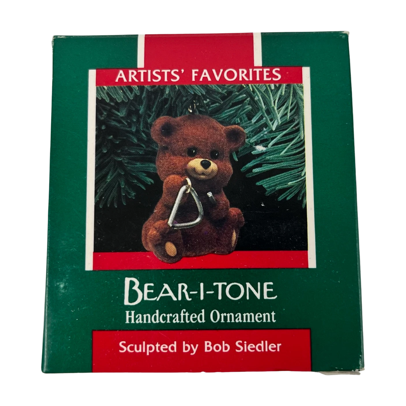 1989 Bear-I-Tone Hallmark Ornament (Teddy Bear) QX4542 Image2