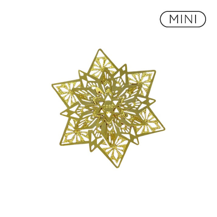 1989 Brass Snowflake (Snowflake) Hallmark Ornament QXM570-2 Image1