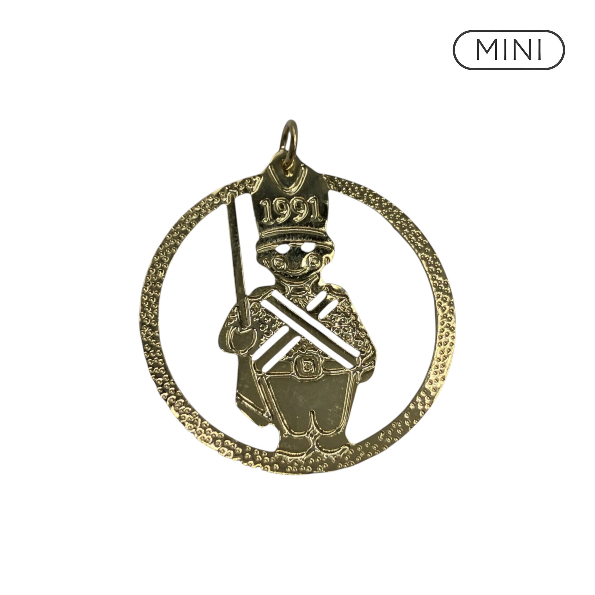 1989 Brass Soldier (Soldier) Hallmark Ornament QXM598-7 Image1