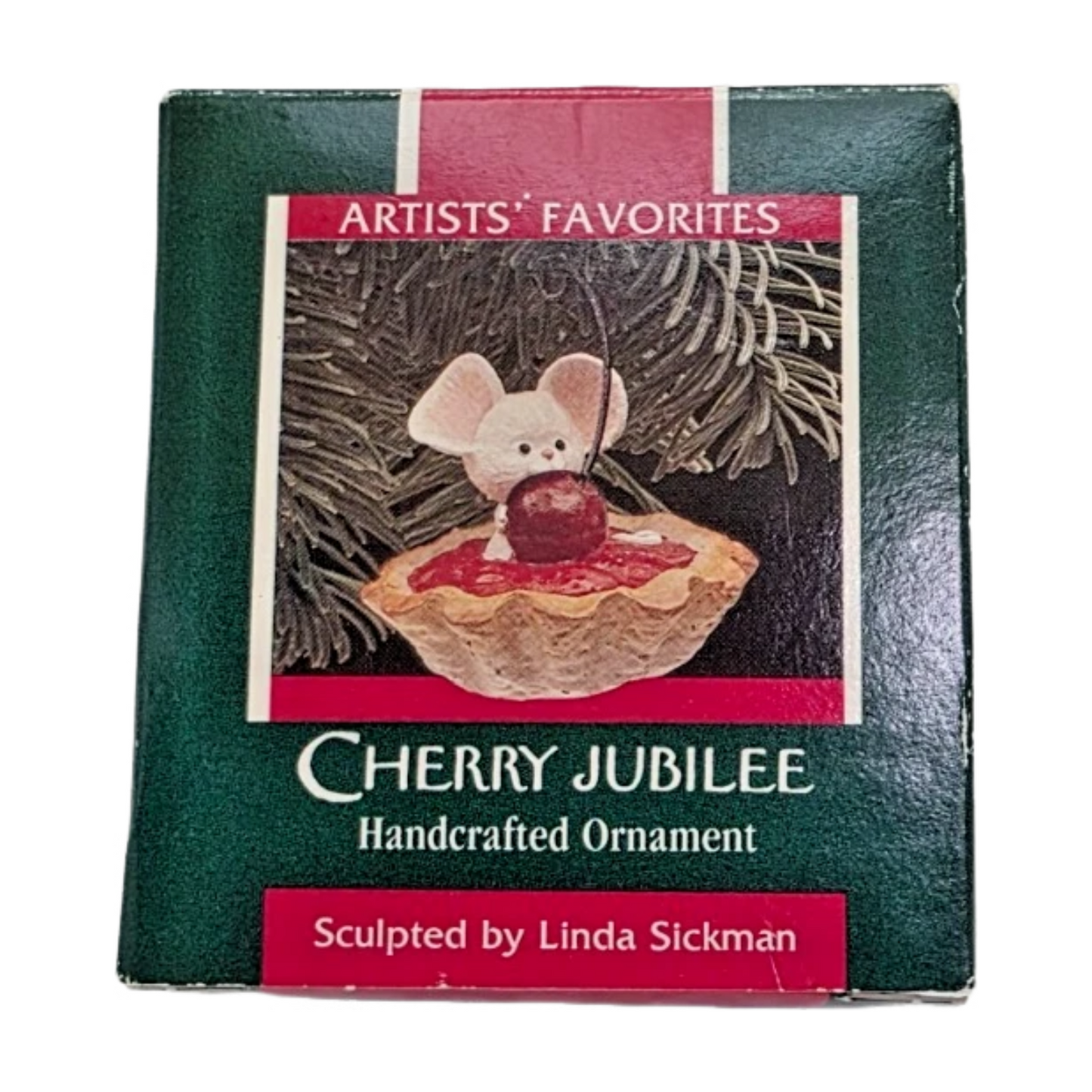 1989 Cherry Jubilee Hallmark Ornament (Mouse) QX4532 Image2