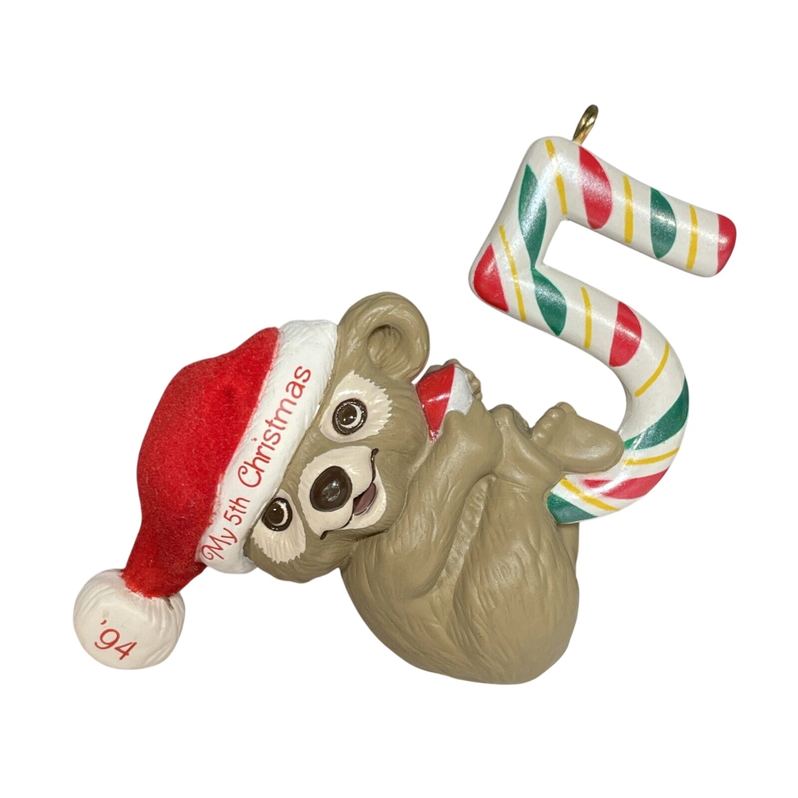 1989 Child's Fifth Christmas Hallmark Ornament (Child's Age Collection) QX5733