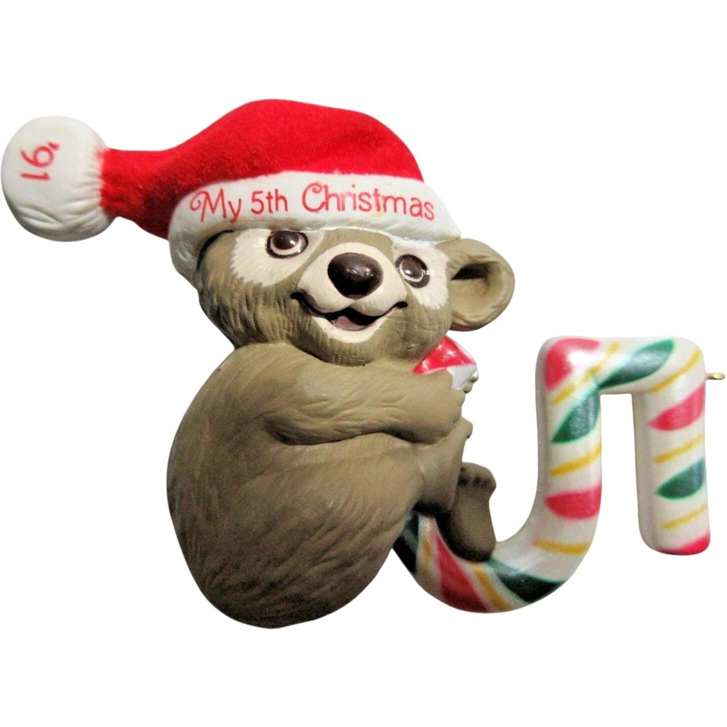 1989 Child's Fifth Christmas Hallmark Ornament (Child's Age) QX4909