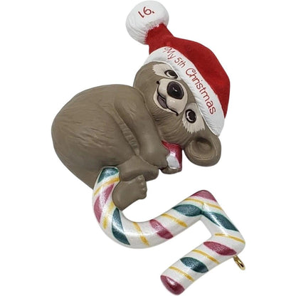 1989 Child's Fifth Christmas Hallmark Ornament (Child's Age) QX4909