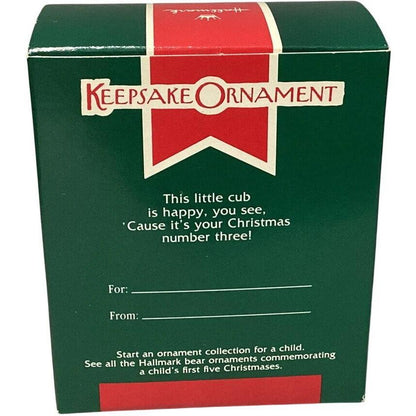 1989 Child's Third Christmas Hallmark Ornament (Child's Age Collection) QX4695