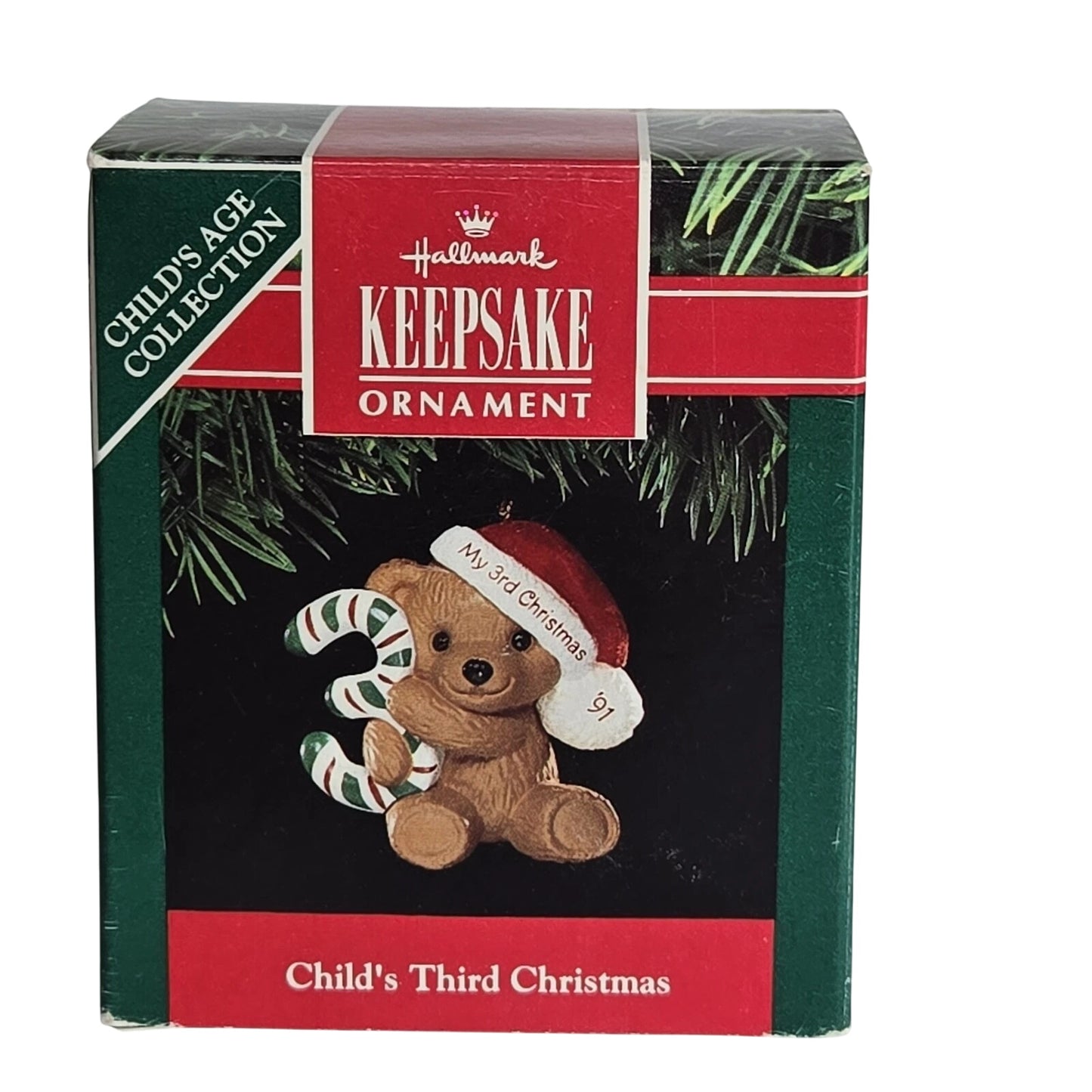 1989 Child's Third Christmas Hallmark Ornament (Child's Age Collection) QX4899