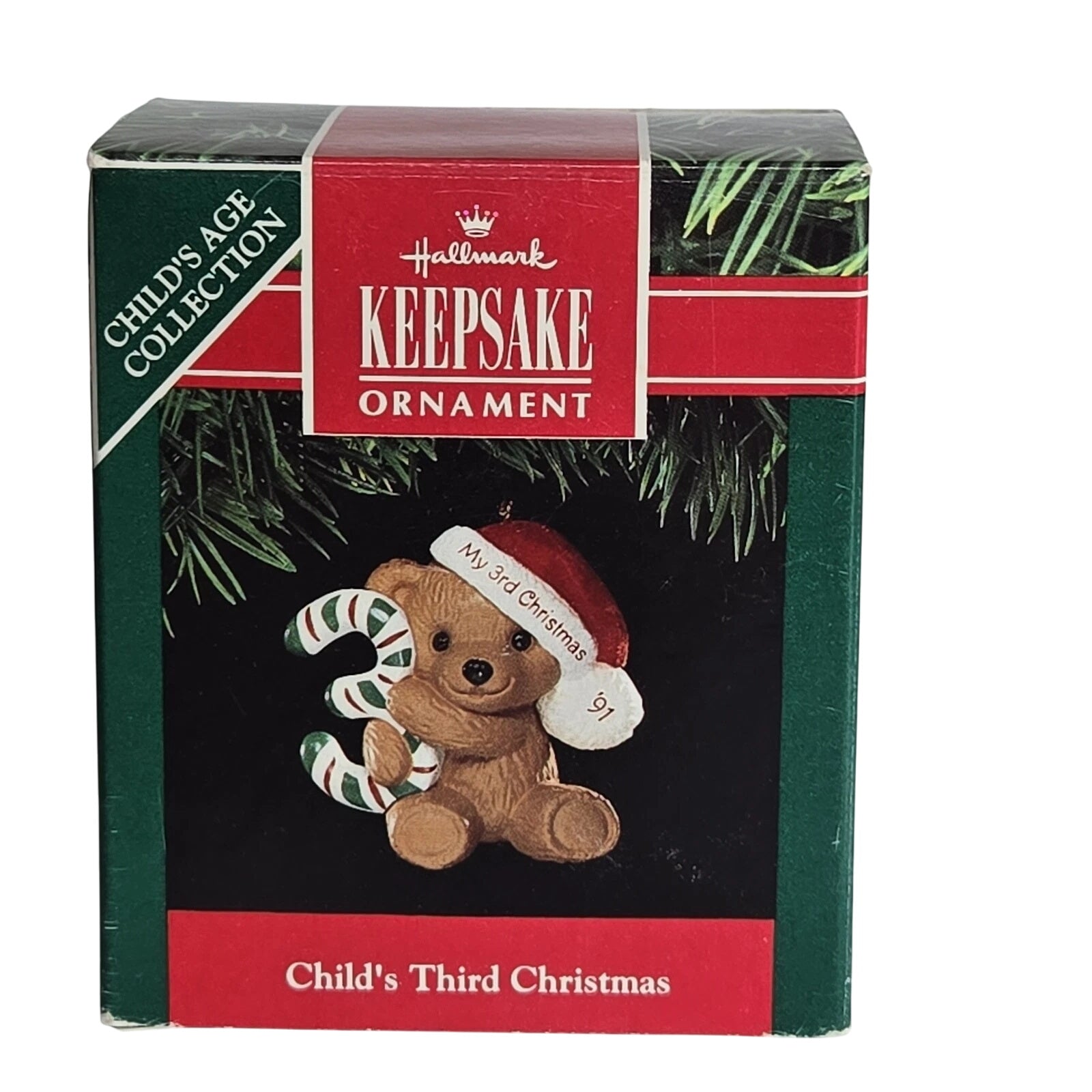 1989 Child's Third Christmas Hallmark Ornament (Child's Age Collection) QX4899