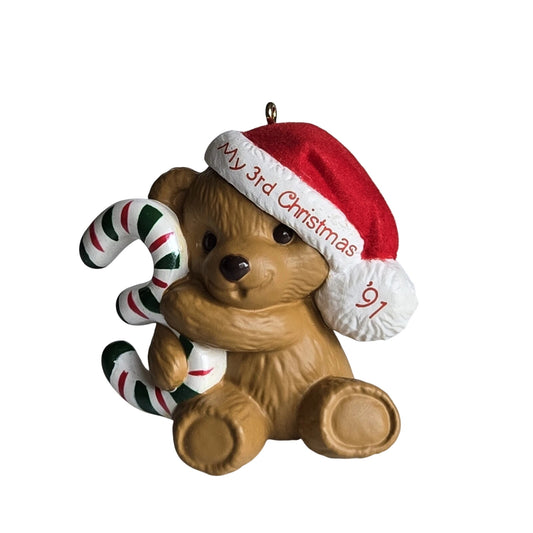 1989 Child's Third Christmas Hallmark Ornament (Child's Age Collection) QX4899