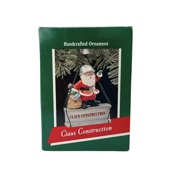 1989 Claus Construction Hallmark Ornament (Santa Claus) QX4885