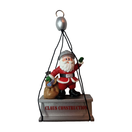 1989 Claus Construction Hallmark Ornament (Santa Claus) QX4885 Image1