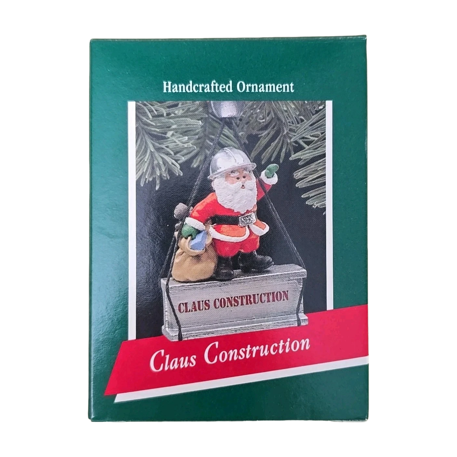 1989 Claus Construction Hallmark Ornament (Santa Claus) QX4885 Image2