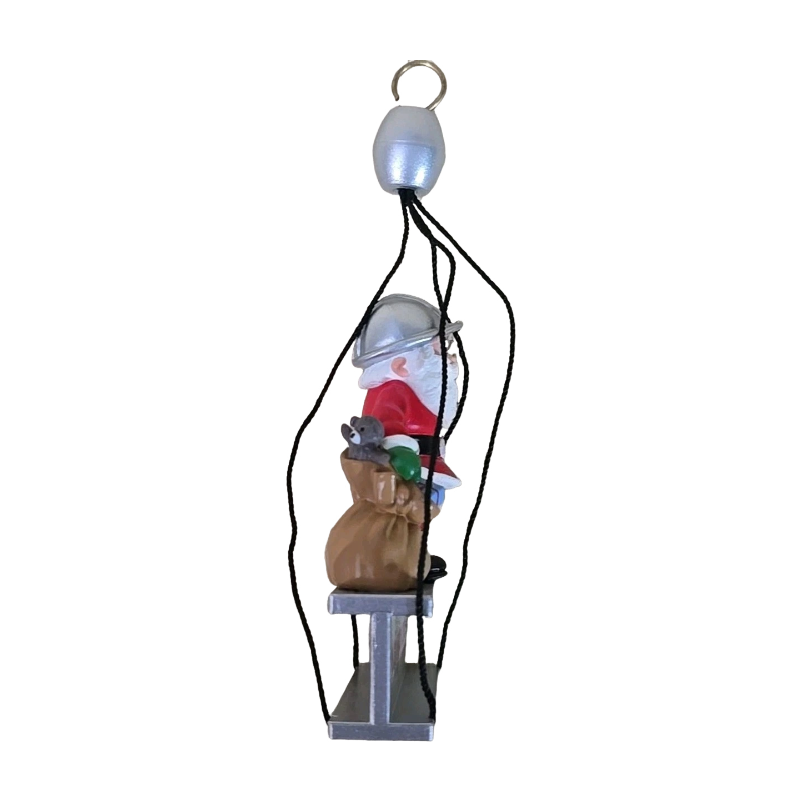 1989 Claus Construction Hallmark Ornament (Santa Claus) QX4885 Image4