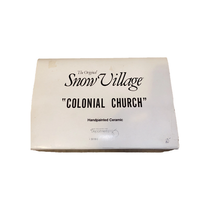1989 Colonial Church – The Original Snow Village Department 56 #56.51195 1175837 Image2