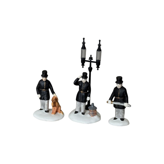 1989 Constables – Set of 3 Heritage Village Accessories Department 56 1343819 Image1