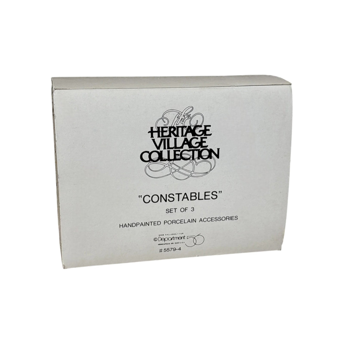 1989 Constables – Set of 3 Heritage Village Accessories Department 56 1343819 Image2