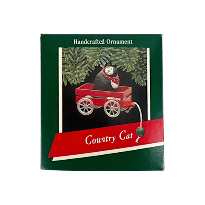 1989 Country Cat (Kitten) Hallmark Ornament QX467-2 Image2