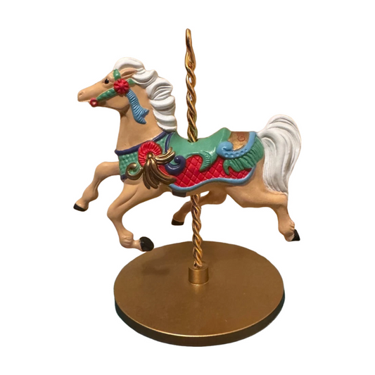 1989 Ginger-Carousel Horse Hallmark Ornament (Christmas Carousel Horse) XPR9721 Image1