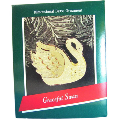1989 Graceful Swan Hallmark Ornament (Bird) QX4642