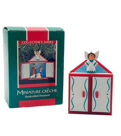 1989 Handcrafted Miniature Creche Hallmark Ornament (Nativity) QX4592