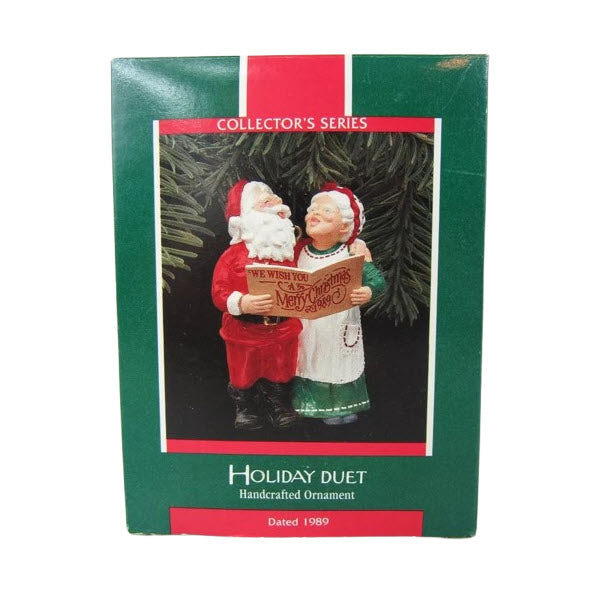 1989 Hoiday Duet Hallmark Ornament (Mr. and Mrs. Claus) QX4575