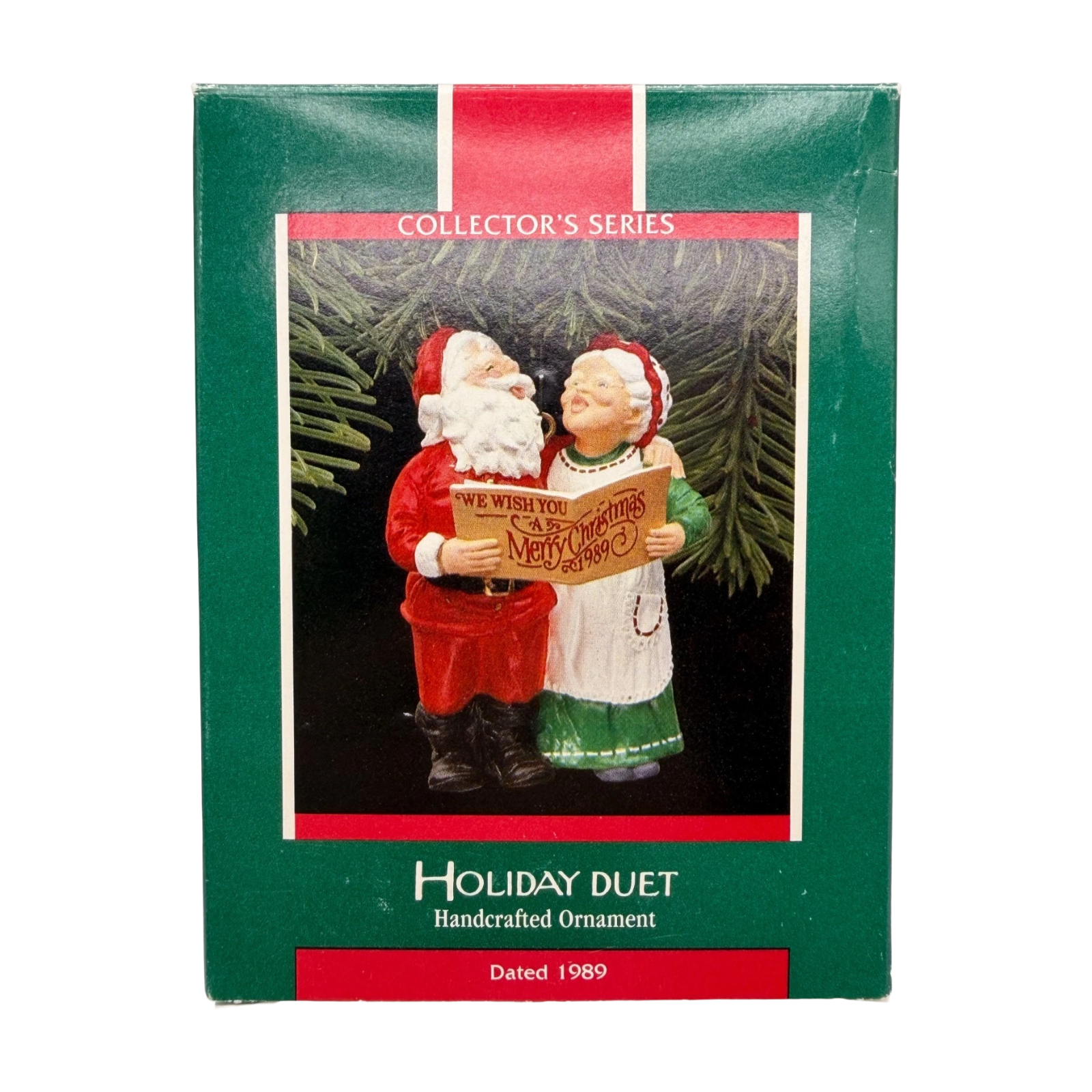 1989 Hoiday Duet Hallmark Ornament (Mr. and Mrs. Claus) QX4575 Image2