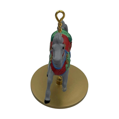 1989 Holly Hallmark Ornament (Christmas Carousel Horse) XPR9722 Image3