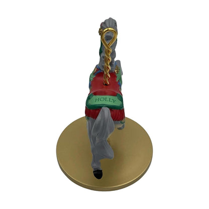 1989 Holly Hallmark Ornament (Christmas Carousel Horse) XPR9722 Image4
