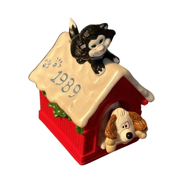 1989 Let's Play - Puppy Kitten Hallmark Ornament (Animal) QX4882