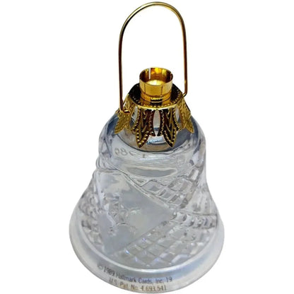 1989 Lighted Lead Crystal - Holiday Bell Hallmark Ornament (Bell) QLX7222