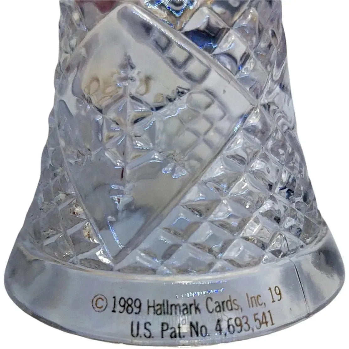 1989 Lighted Lead Crystal - Holiday Bell Hallmark Ornament (Bell) QLX7222