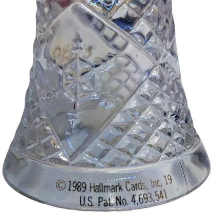 1989 Lighted Lead Crystal - Holiday Bell Hallmark Ornament (Bell) QLX7222
