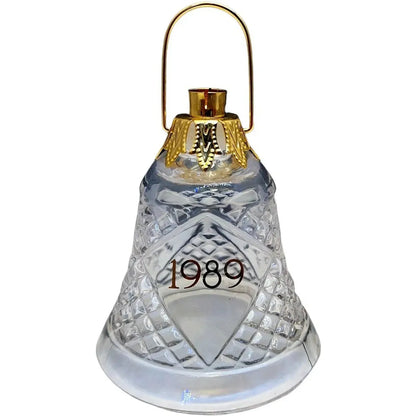 1989 Lighted Lead Crystal - Holiday Bell Hallmark Ornament (Bell) QLX7222