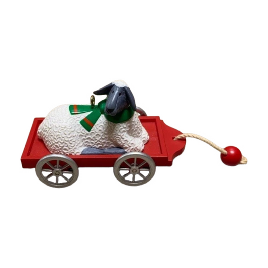 1989 Nostalgic Lamb Hallmark Ornament (Animal) QX4665 Image1