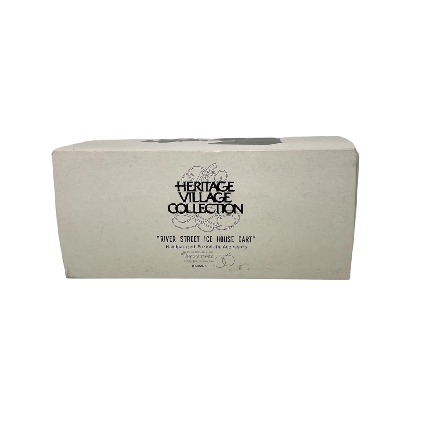 1989 River Street Ice House Cart – Heritage Village Collection Department 56 1482641 Image2