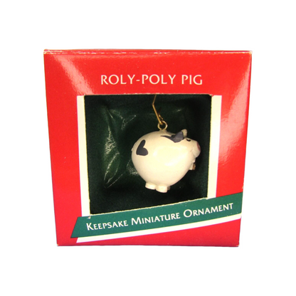 1989 Roly-Poly Pig Hallmark Ornament (Animal) QXM5712 Image2