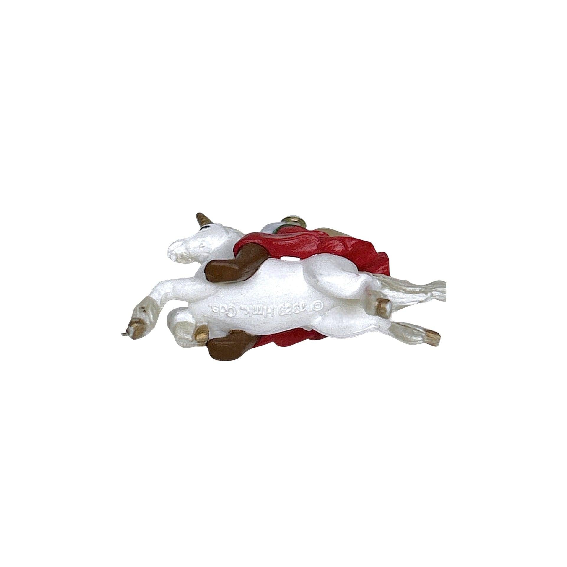 1989 Santa's Magic Ride Hallmark Ornament (Reindeer) QXM5632 Image4