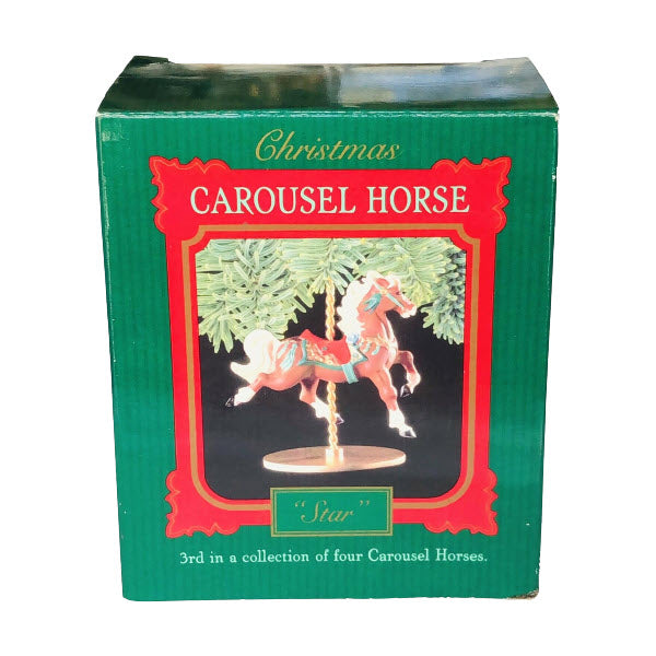 1989 Star Hallmark Ornament (Christmas Carousel Horse) XPR9720