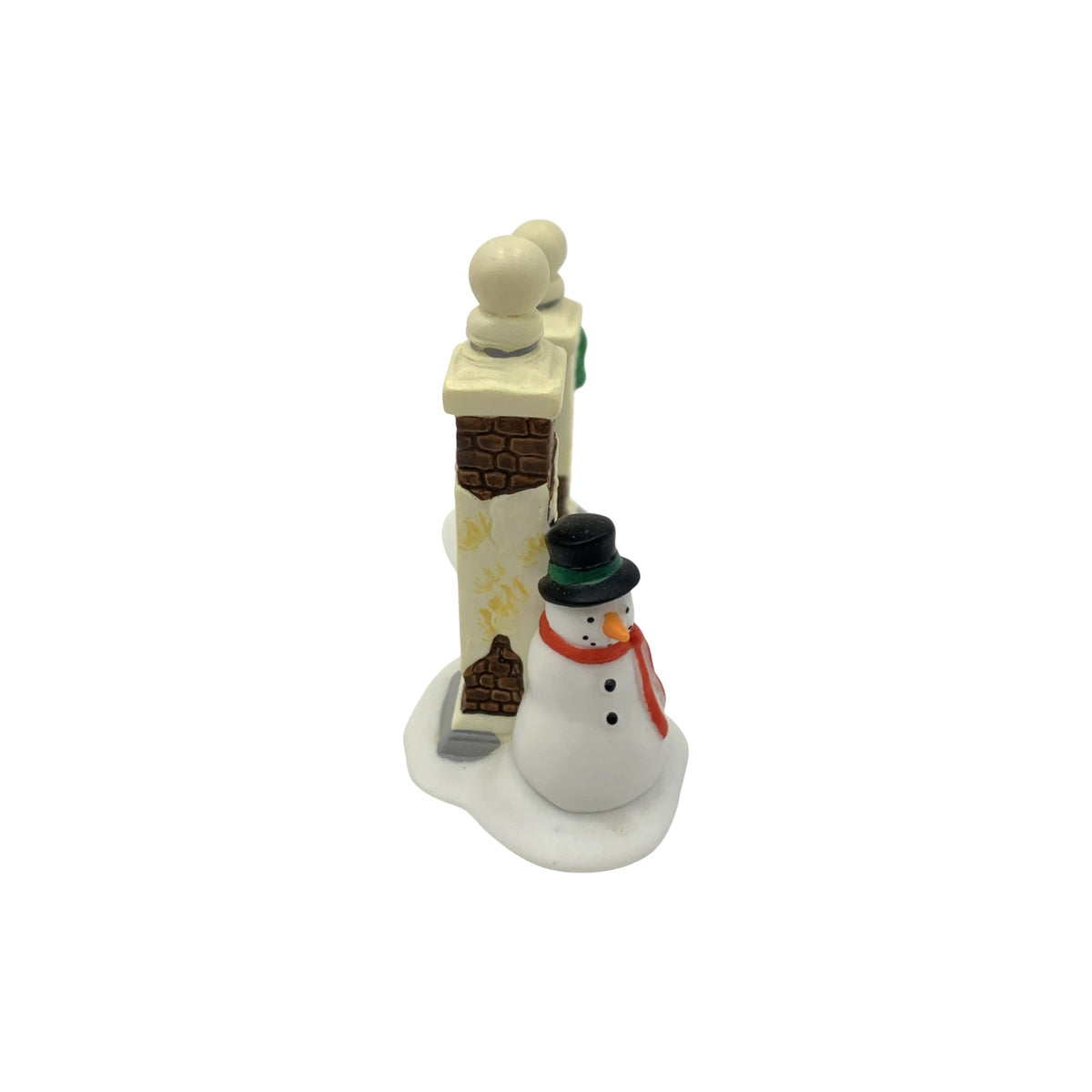 1989 Village Sign with Snowman Heritage Village Series – Department 56, Item #1341354 Image5