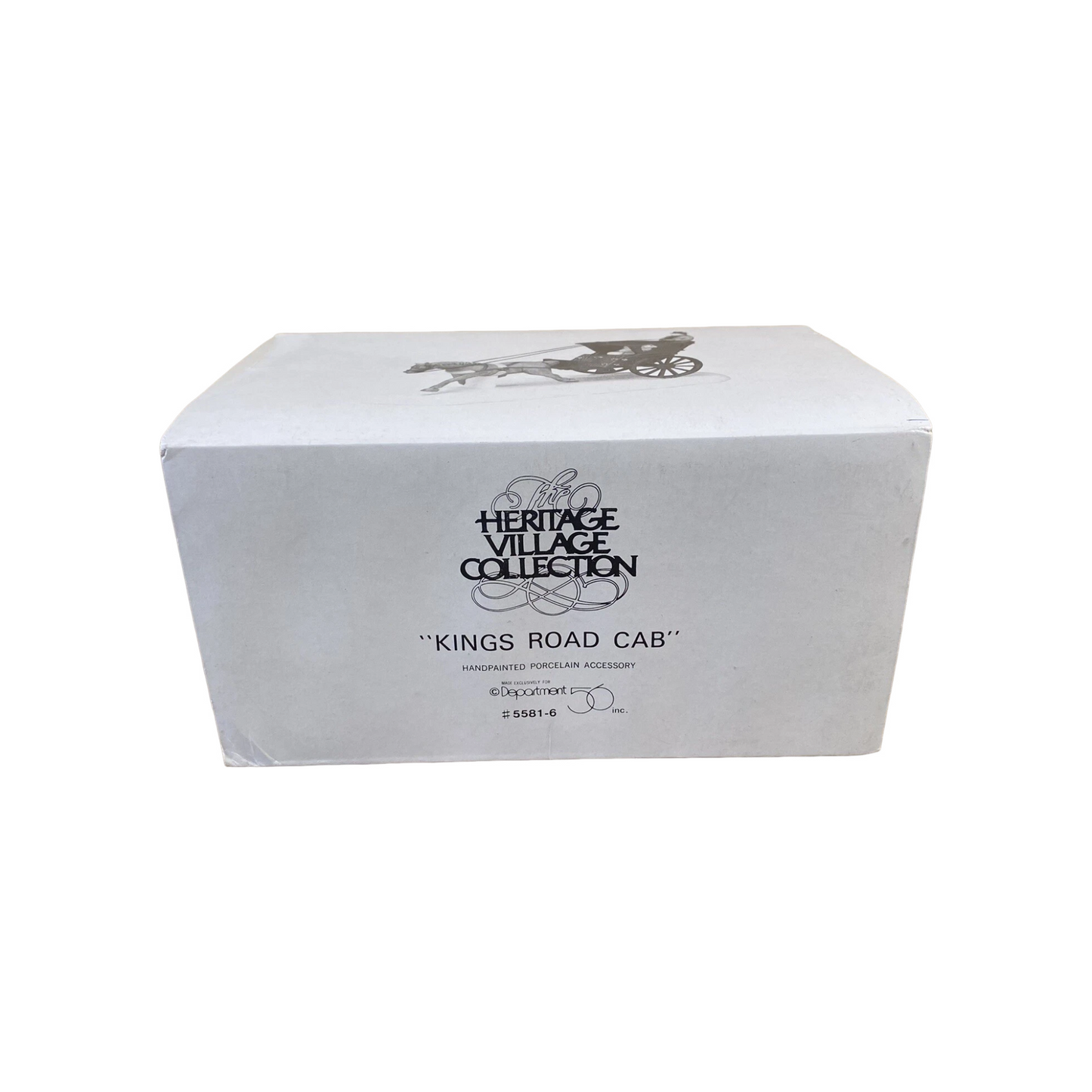 1989 Vintage Kings Road Cab – Heritage Village Collection Department 56 #5581-6 1344611 Image2