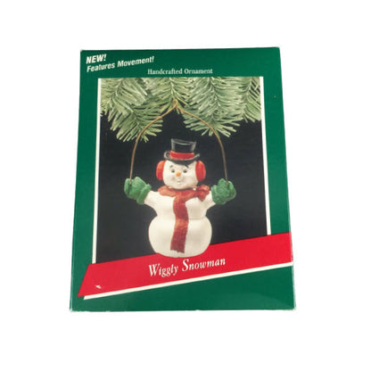 1989 Wiggly Snowman Hallmark Ornament (Snowman) QX4892