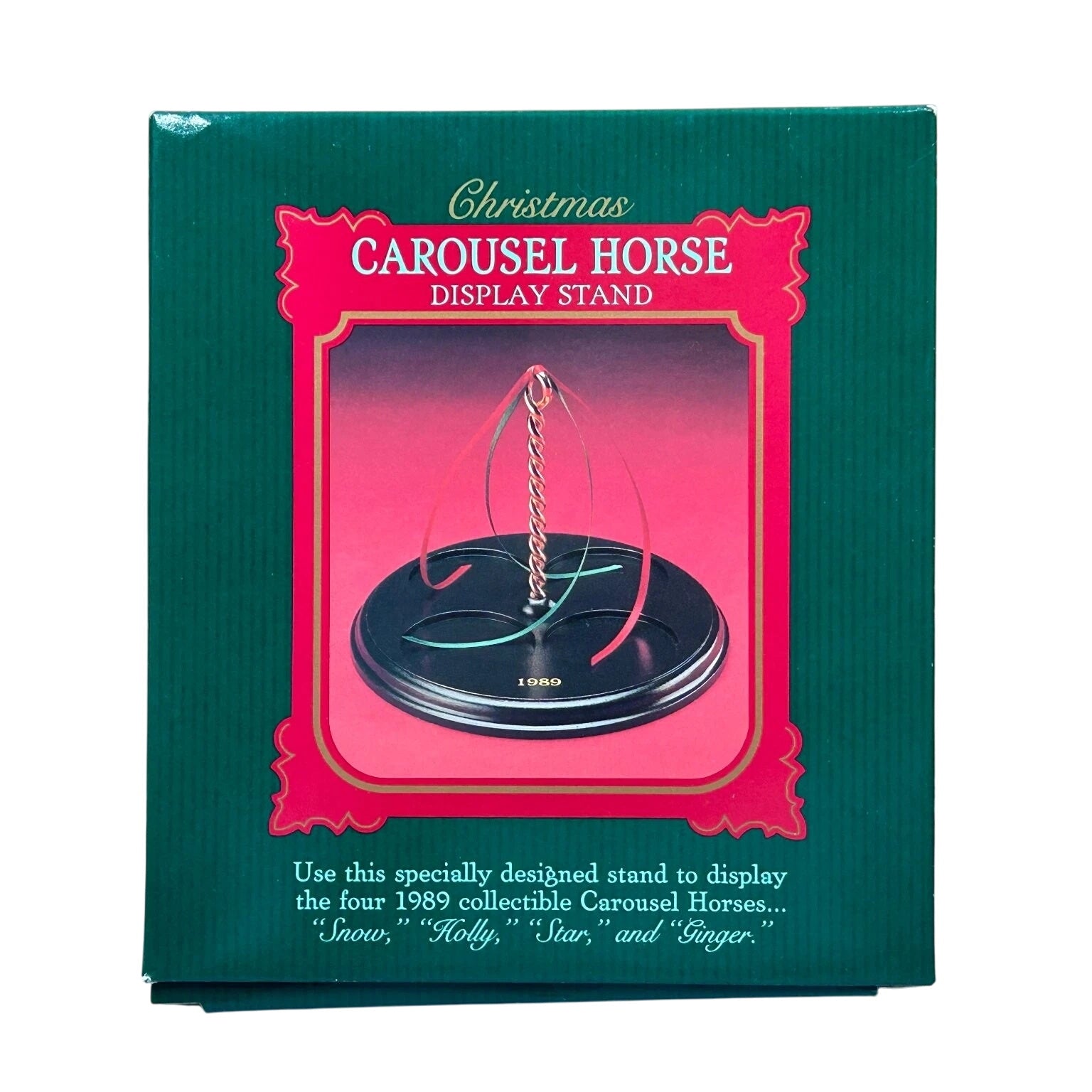 1989Carousel Horse Display Stand Hallmark Ornament (Christmas Carousel Horse) XPR9723
