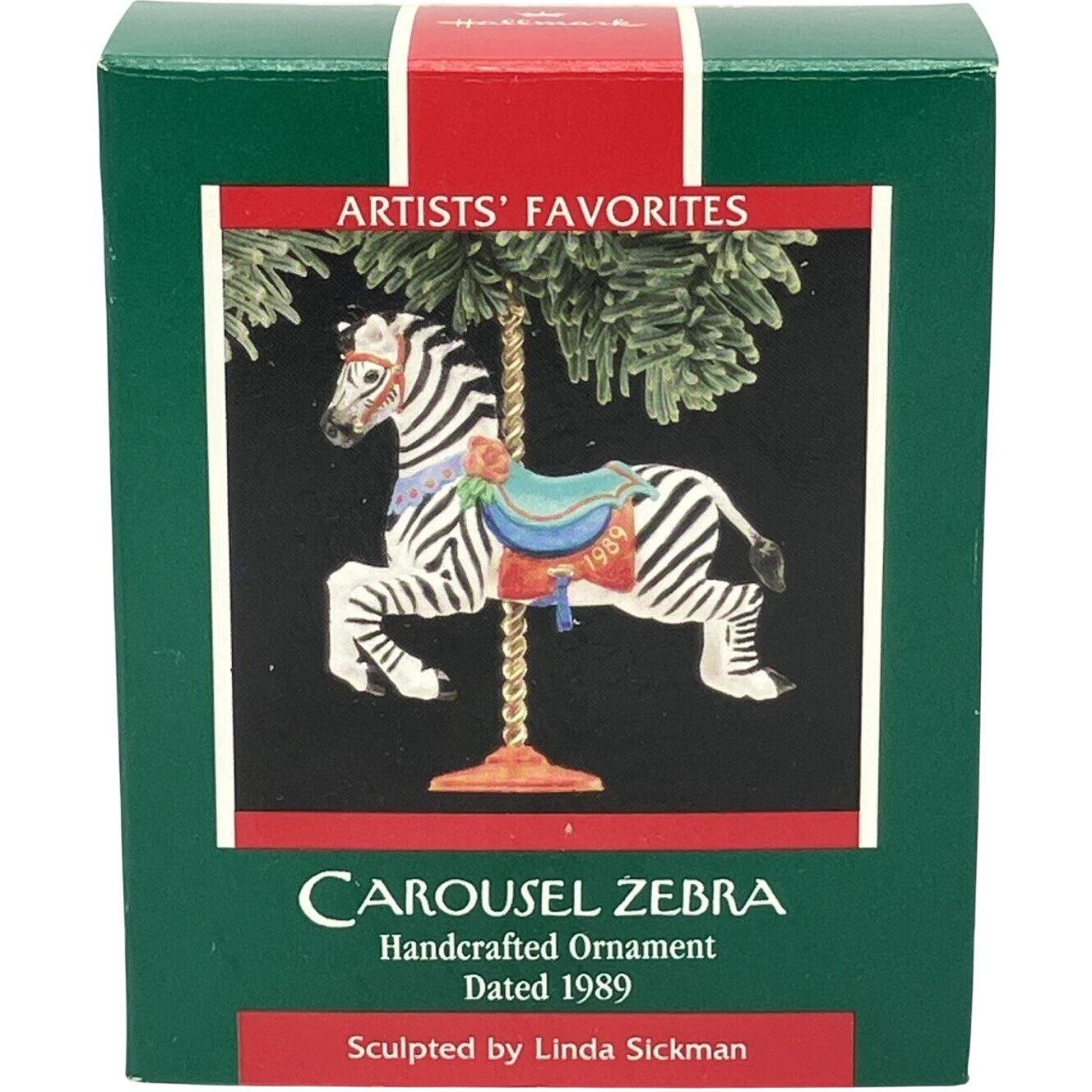 1989Carousel Zebra Hallmark Ornament (Carousel Horse) QX4515