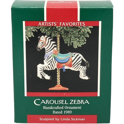 1989Carousel Zebra Hallmark Ornament (Carousel Horse) QX4515
