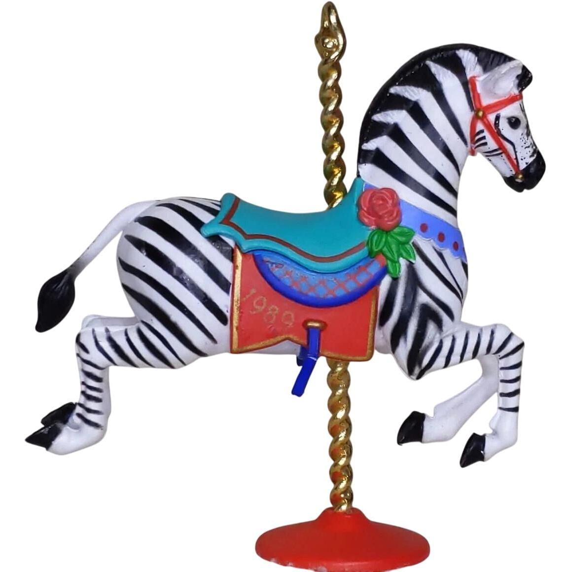 1989Carousel Zebra Hallmark Ornament (Carousel Horse) QX4515