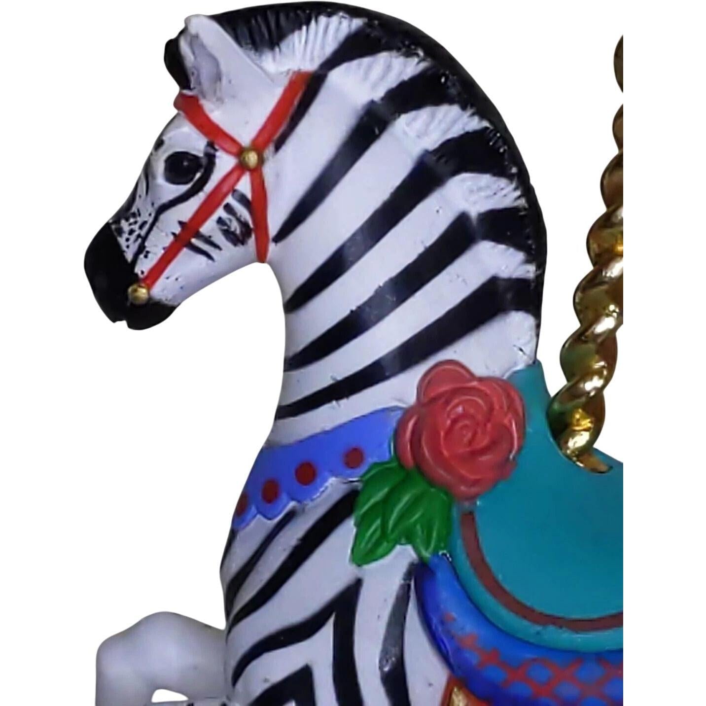 1989Carousel Zebra Hallmark Ornament (Carousel Horse) QX4515